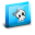 Folder Calaverita Azul Icon 32x32 png